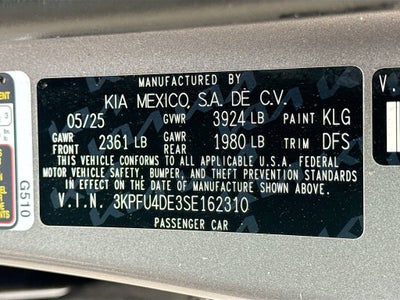 2025 Kia K4 EX
