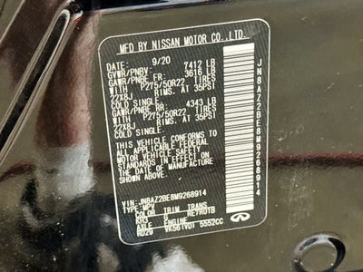 2021 INFINITI QX80 SENSORY AWD