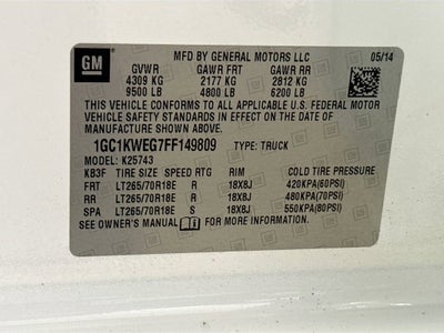 2015 Chevrolet Silverado 2500 HD LTZ