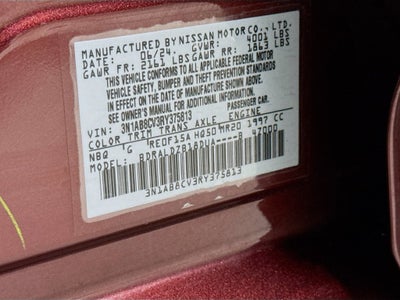 2024 Nissan Sentra SV Xtronic CVT