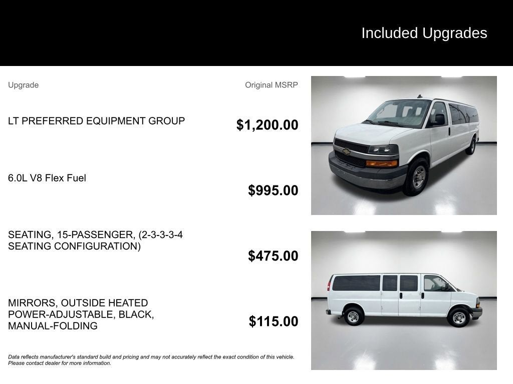 2019 Chevrolet Express Passenger 3500 LT