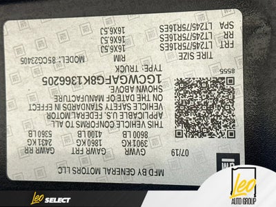 2019 Chevrolet Express Cargo 2500 Work Van