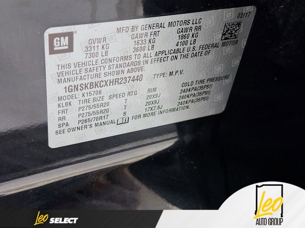 2017 Chevrolet Tahoe LT