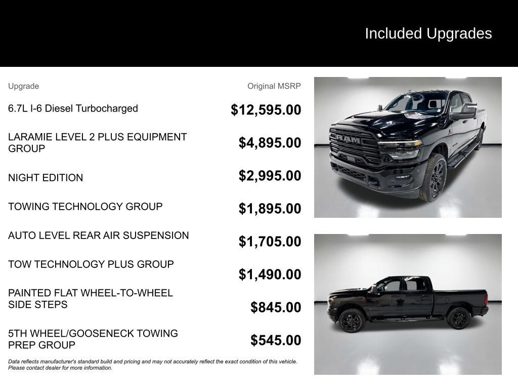 2025 RAM 3500 Laramie Crew Cab 4x4 6'4" Box