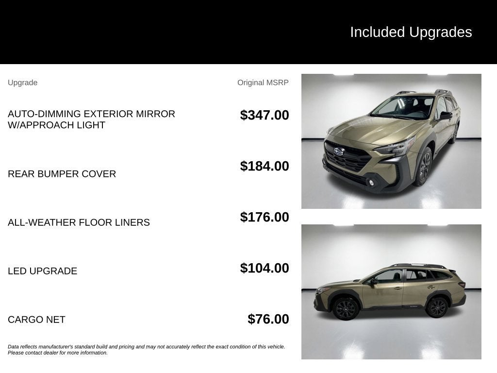 2025 Subaru Outback Onyx Edition