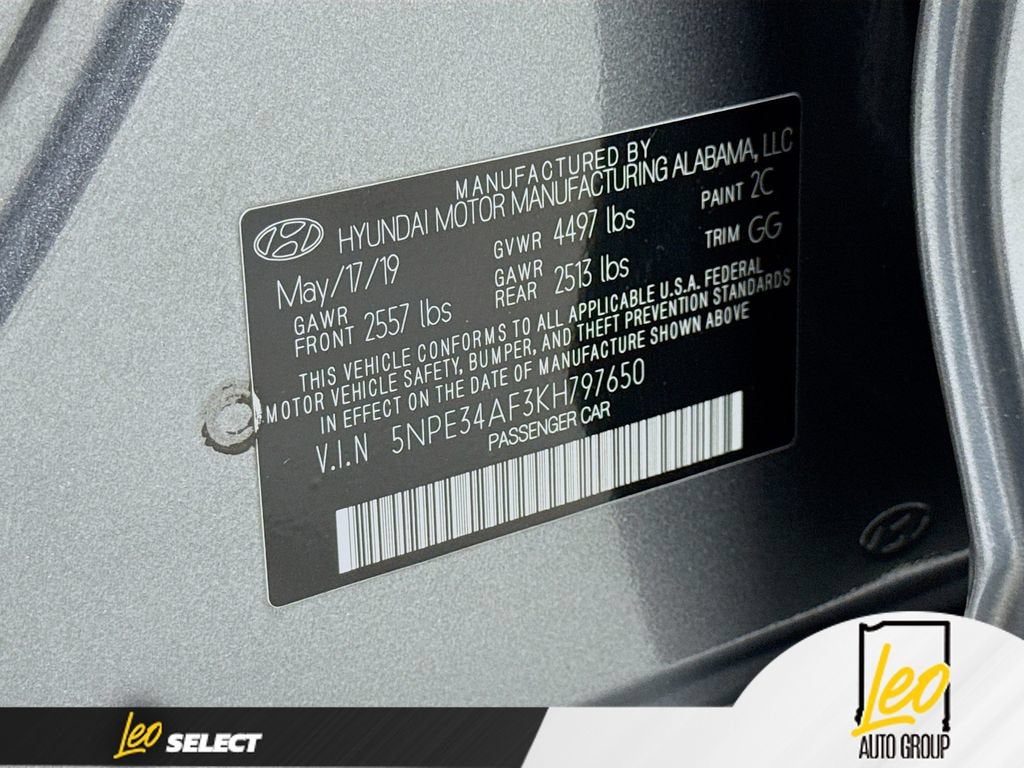 2019 Hyundai Sonata SEL