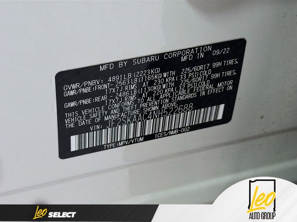 2022 Subaru Forester CVT