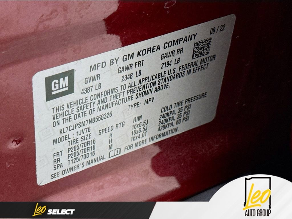 2022 Chevrolet Trax LT