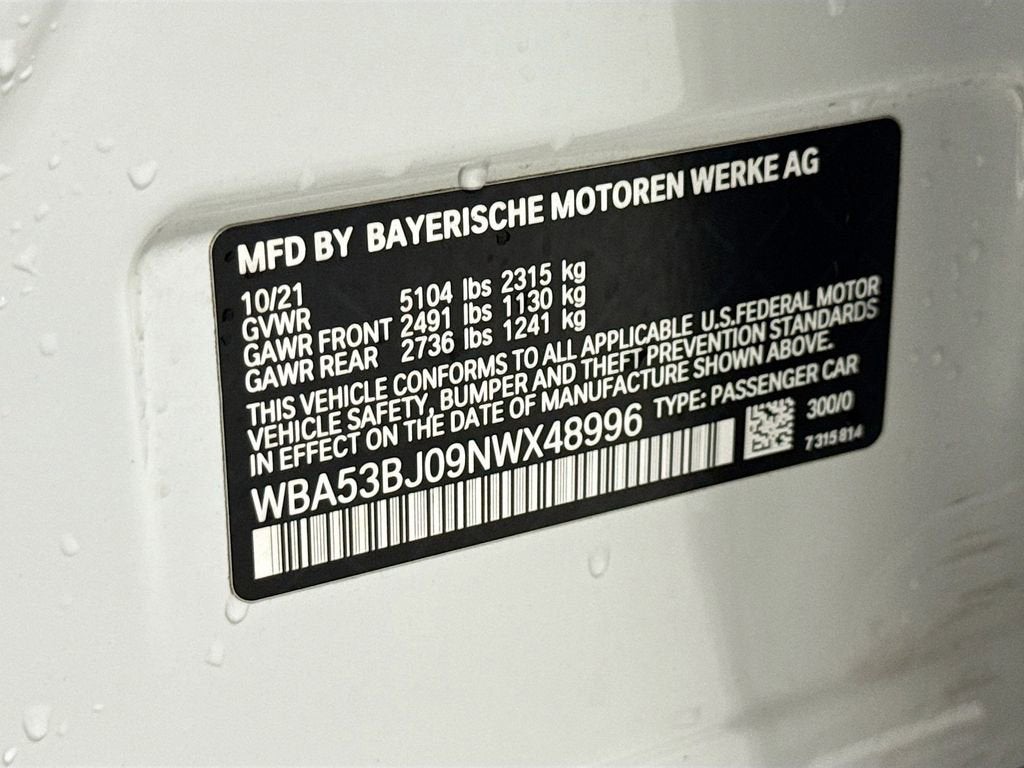 2022 BMW 540 i