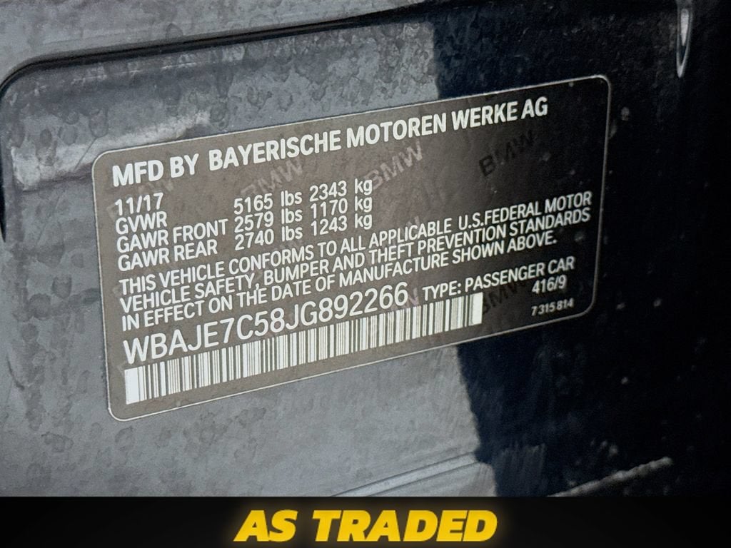 2018 BMW 540i xDrive