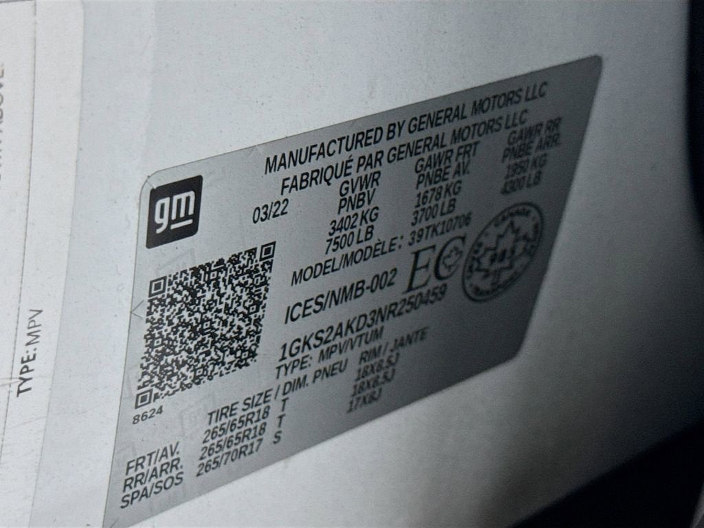 2022 GMC Yukon SLE